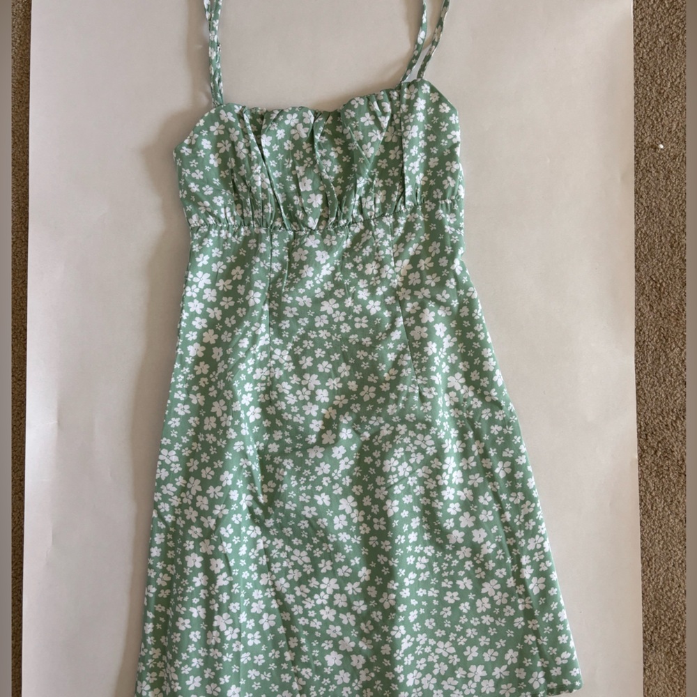 PRINCESS POLLY (green floral) mini dress